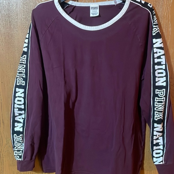PINK Victoria's Secret Tops - Pink - Victoria’s Secret - Purple long sleeve